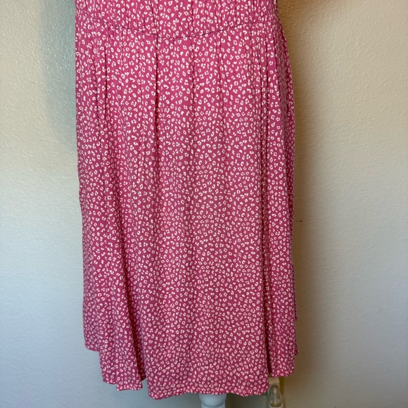 Torrid Button Front Skater Mini Dress Pink & White Size 3X - Picture 9 of 14